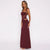 Abito lungo patchwork a body con pizzo da donna ATREND