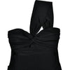 Abito lungo plissettato mono spalla da donna ATREND
