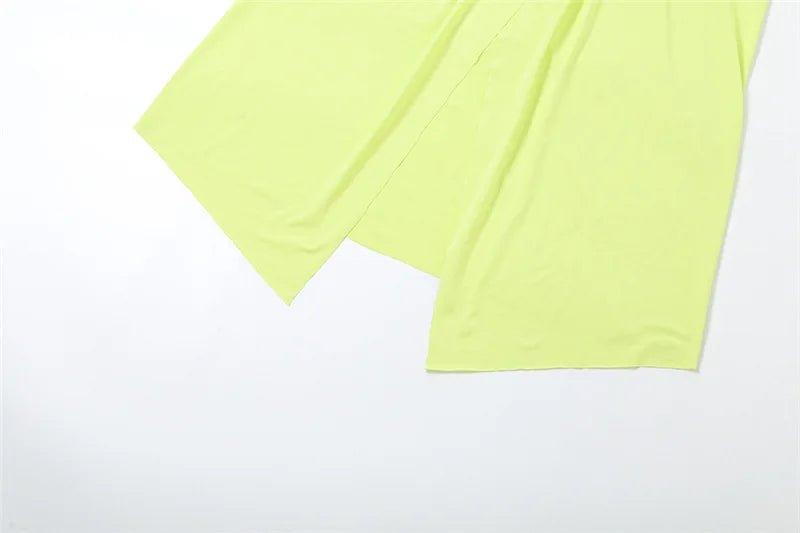 Abito lungo plissettatto con spacco laterale da donna ATREND