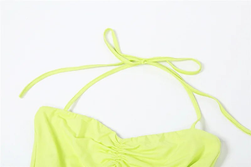Abito lungo plissettatto con spacco laterale da donna ATREND