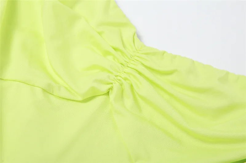 Abito lungo plissettatto con spacco laterale da donna ATREND