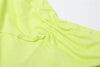 Abito lungo plissettatto con spacco laterale da donna ATREND