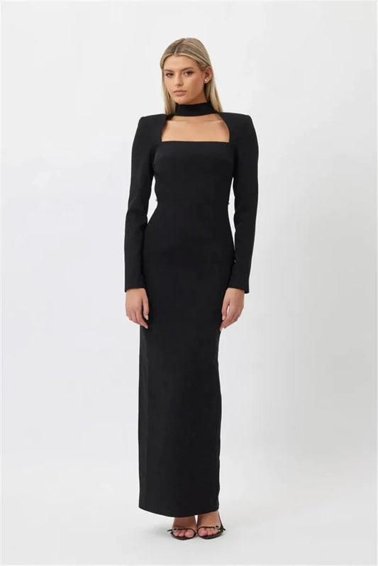 Abito lungo scavato con catene da donna ATREND