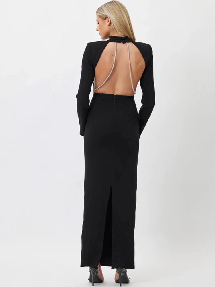 Abito lungo scavato con catene da donna ATREND