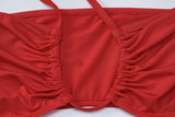 Abito lungo scavato con fiore da donna ATREND