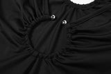 Abito lungo scavato con spacco da donna ATREND