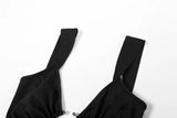 Abito lungo scavato con spacco da donna ATREND