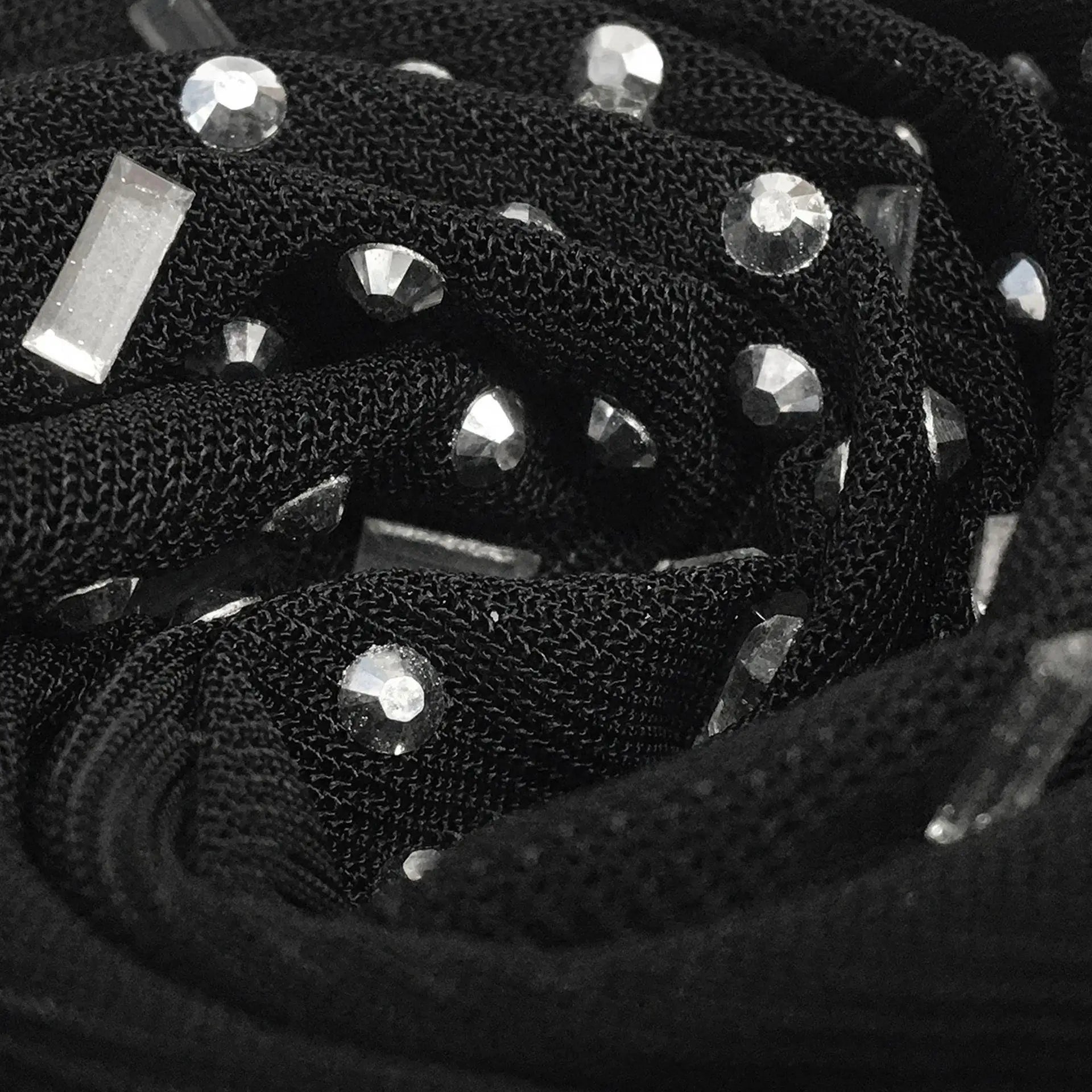 Abito lungo trasparente in rete glitterata da donna ATREND
