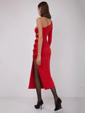 Abito mono spalla con spacco laterale floreale da donna ATREND