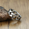 Anello a catena a maglie fisse in acciao inossidabile da uomo ATREND