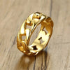 Anello a catena a maglie fisse in acciao inossidabile da uomo ATREND