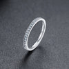 Anello casual con brillantini in acciaio inossidabile da donna ATREND