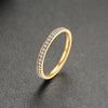 Anello casual con brillantini in acciaio inossidabile da donna ATREND
