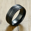 Anello con scanalatura arcobaleno in acciaio inox unisex ATREND