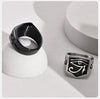 Anello geometrico in acciaio inox da uomo ATREND