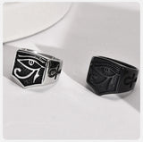 Anello geometrico in acciaio inox da uomo ATREND