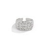 Anello in lega geometrico in acciaio inossidabile da uomo ATREND