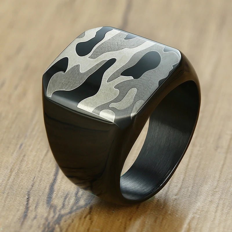 Anello punk geometrico da uomo ATREND