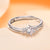 Anello solitario con pietra e brillantini da donna ATREND