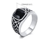 Anello trendy con pietra da uomo ATREND