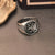 Anello vintage con aquila in acciaio da uomo ATREND