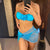 Bikini 3 pezzi reggiseno a fascia mutande e pareo con fiore da donna ATREND