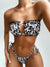 Bikini due pezzi reggiseno a fascia e brasiliana da donna ATREND
