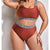 Bikini due pezzi reggiseno e mutande con bordo a contrasto da donna ATREND