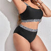 Bikini due pezzi reggiseno e mutande con bordo a contrasto da donna ATREND