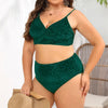 Bikini due pezzi reggiseno e mutande con stampa leopardata da donna ATREND