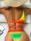 Bikini intero asimmetrico scavato da donna ATREND