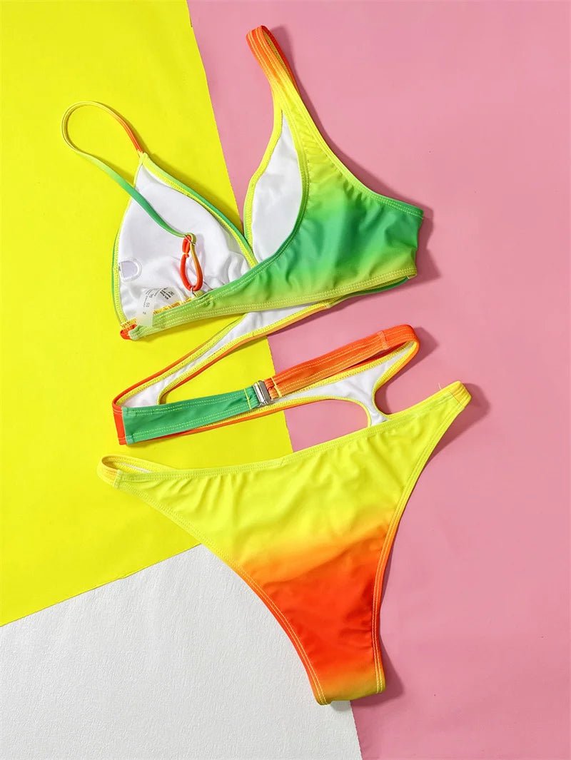 Bikini intero asimmetrico scavato da donna - costumi ATREND