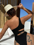 Bikini intero asimmetrico scavato da donna - costumi ATREND
