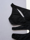 Bikini intero asimmetrico scavato da donna ATREND