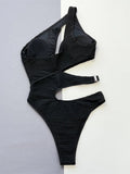 Bikini intero asimmetrico scavato da donna - costumi ATREND