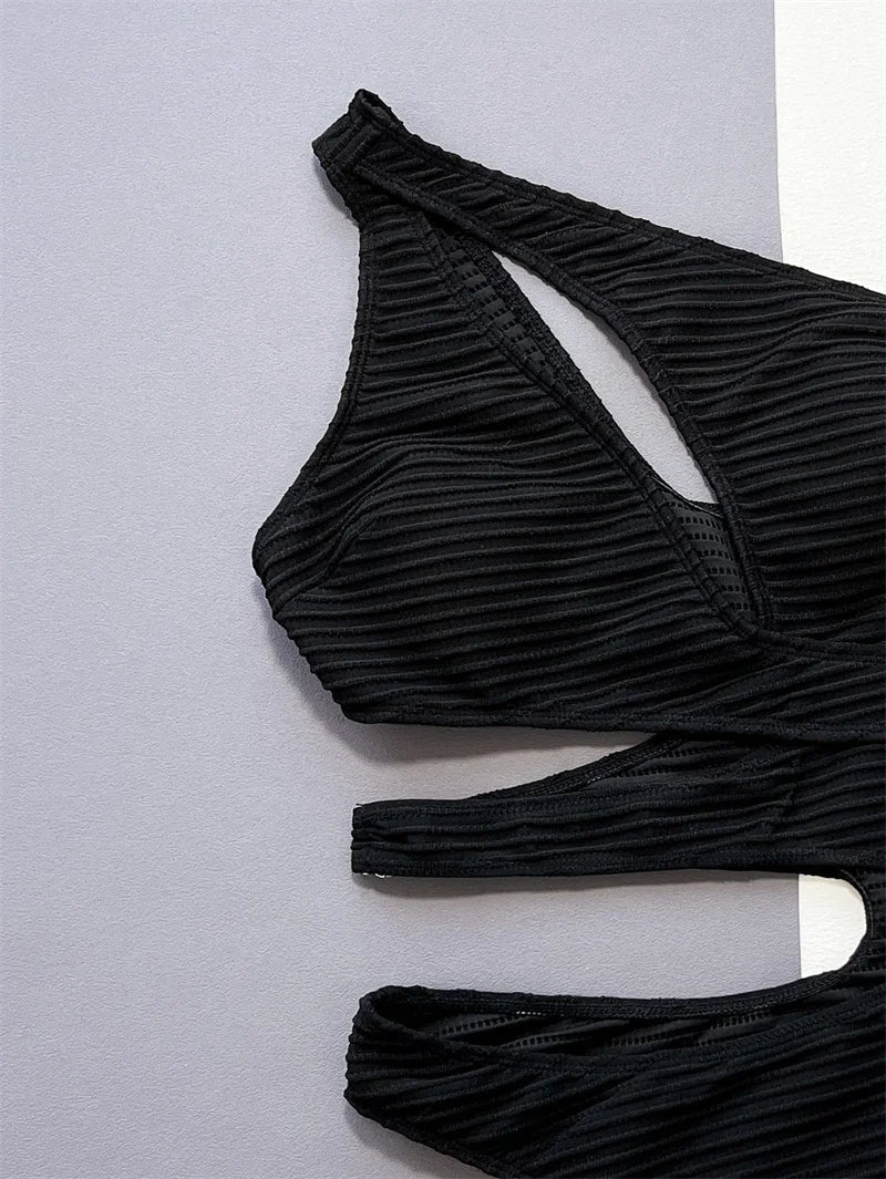 Bikini intero asimmetrico scavato da donna - costumi ATREND
