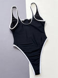 Bikini intero casual con bordo a contrasto da donna - costumi ATREND