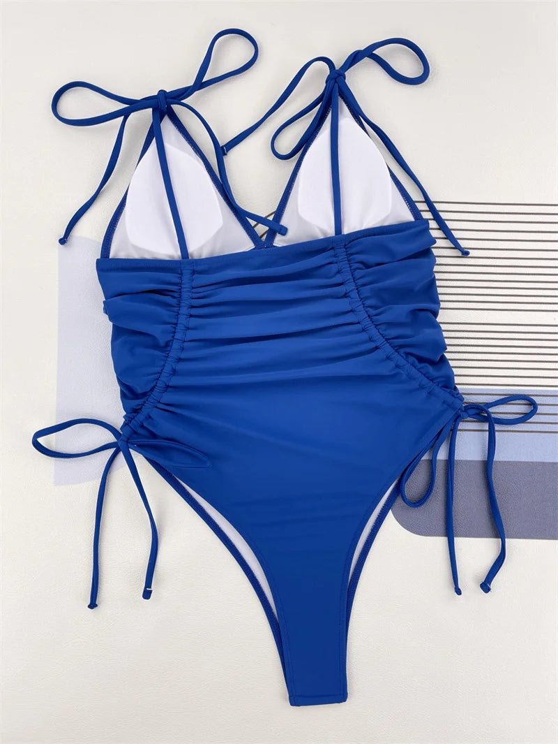 Bikini intero casual con lacci laterali da donna - costumi ATREND