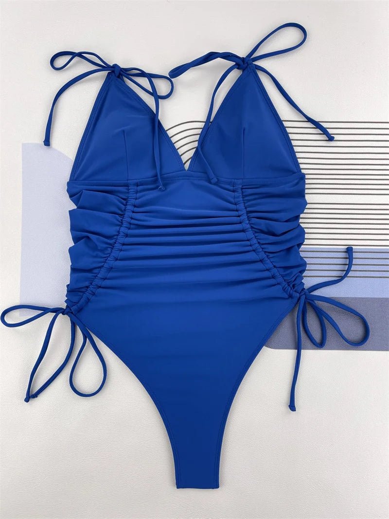 Bikini intero casual con lacci laterali da donna - costumi ATREND