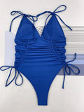 Bikini intero casual con lacci laterali da donna - costumi ATREND