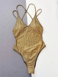 Bikini intero casual intrecciato da donna - costumi ATREND