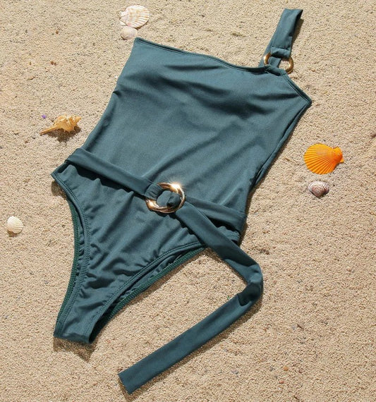 Bikini intero casual mono spalla da donna - costumi ATREND
