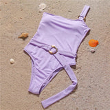 Bikini intero casual mono spalla da donna - costumi ATREND