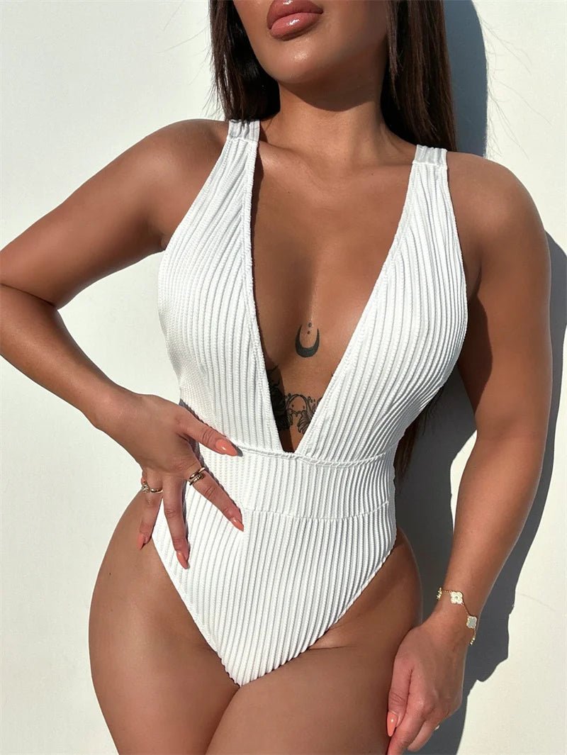 Bikini intero casual scavato da donna - costumi ATREND