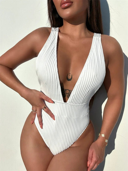 Bikini intero casual scavato da donna - costumi ATREND