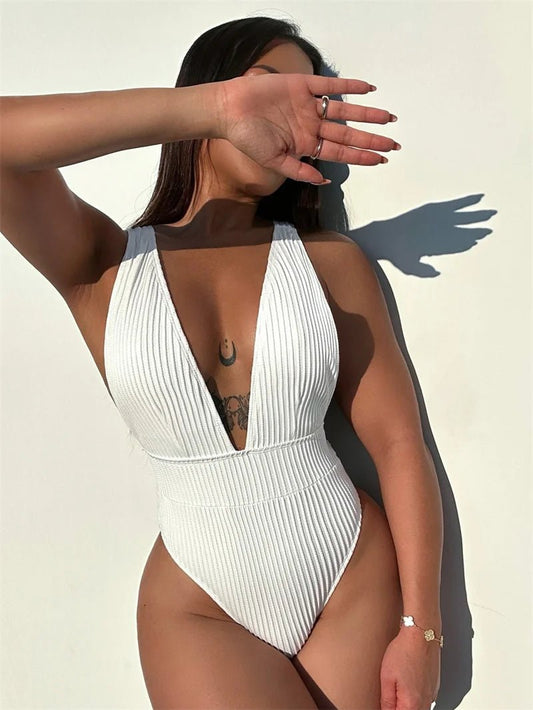 Bikini intero casual scavato da donna - costumi ATREND
