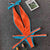 Bikini intero geometrico con scollo profondo a V da donna ATREND