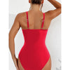 Bikini intero patchwork con trasparenze da donna ATREND