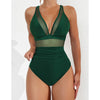 Bikini intero patchwork con trasparenze da donna ATREND