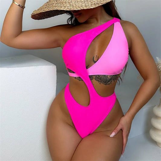 Bikini intero scavato asimmetrico da donna - costumi ATREND